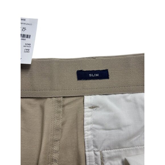 J.Crew Chinos TruTemp365 Pants Men's Slim Fit Sz 32x30 Thermal Comfort Beige NEW - Picture 15 of 16